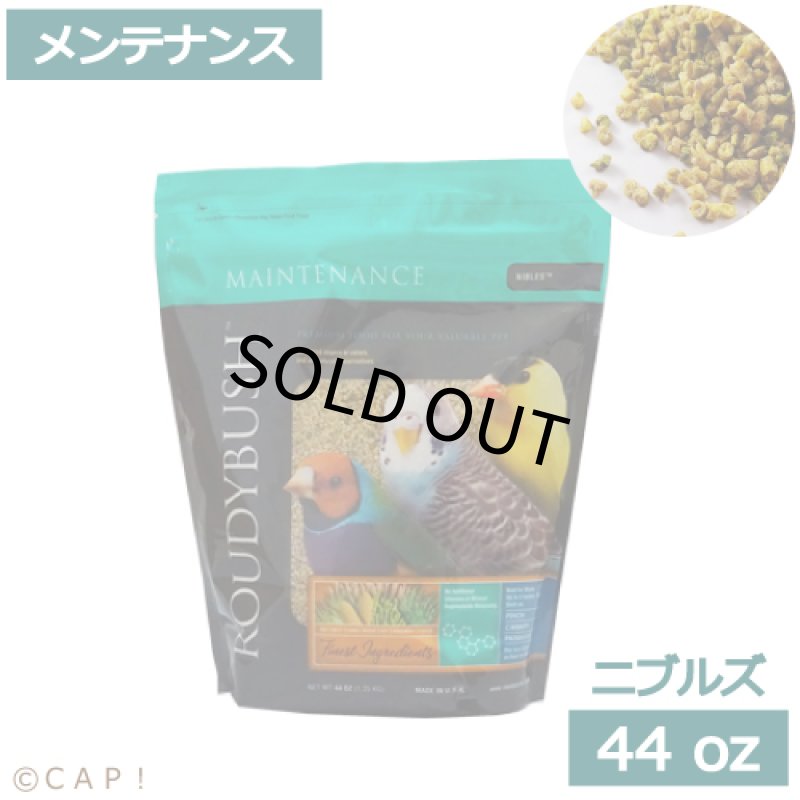 画像1: CAP! 鳥の餌 賞味期限2027/4/17ラウディブッシュ メンテナンス ニブルズ 44oz(1.25kg) (1)