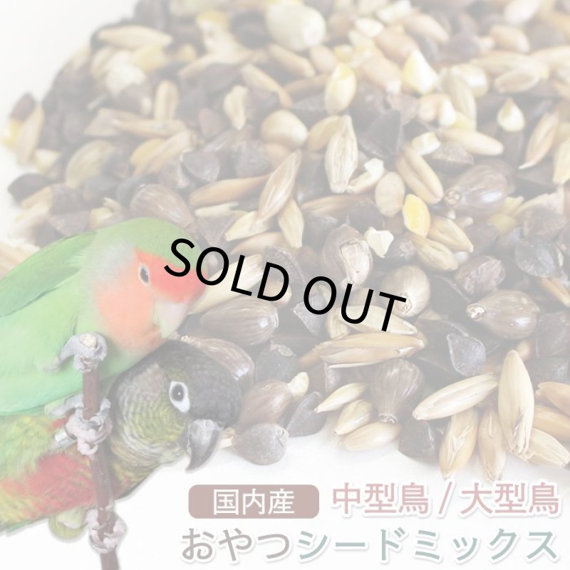 画像1: CAP! 鳥の餌 賞味期限2027/7/6　国内産 おやつシードミックス 中型鳥/大型鳥 400g　★ (1)