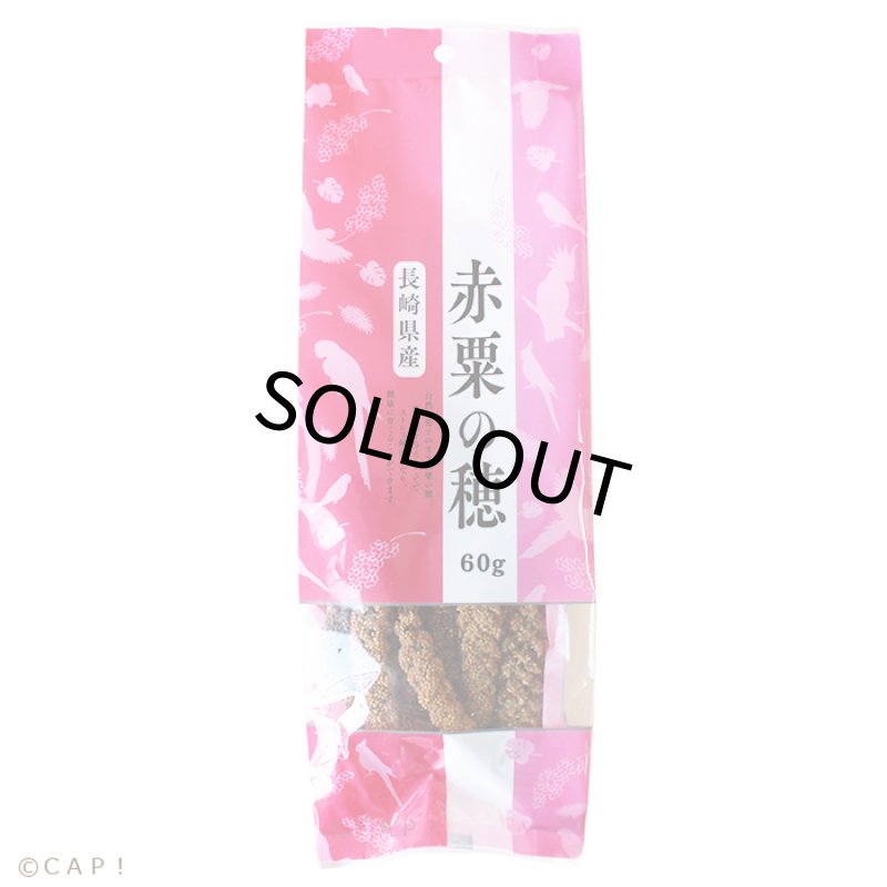 画像1: CAP! 鳥の餌 賞味期限2028/2/28【KONKI】長崎県産 赤粟の穂 60g (1)