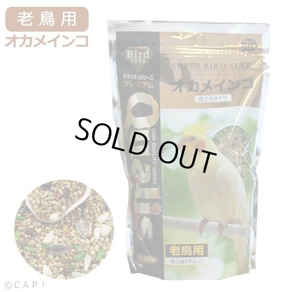 画像1: CAP! 鳥の餌 賞味期限2027/1/31ペッズイシバシ スーパーバードシード オカメインコ 皮ツキタイプ 老鳥用 シニア (1)