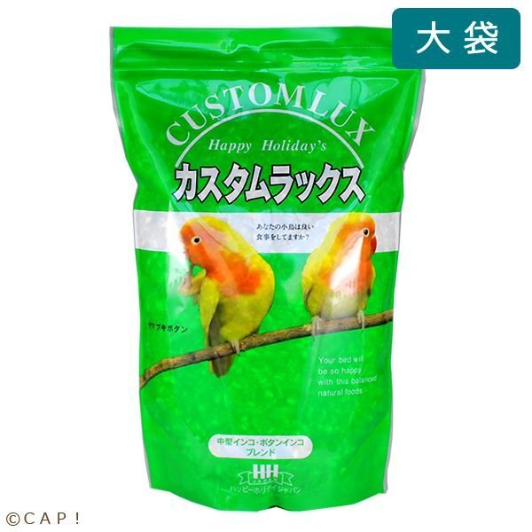 画像1: CAP! 鳥の餌 賞味期限2026/10/31 カスタムラックス 中型インコ・ボタンインコブレンド 2.5L (1)