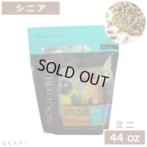 画像1: CAP! 鳥の餌 賞味期限2026/11/6ラウディブッシュ シニアダイエット ミニ 44oz(1.25kg) (1)