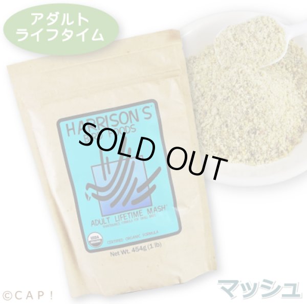 画像1: CAP! 鳥の餌 賞味期限2025/12/31 ハリソン アダルトライフタイム マッシュ 1#（454g）★ (1)