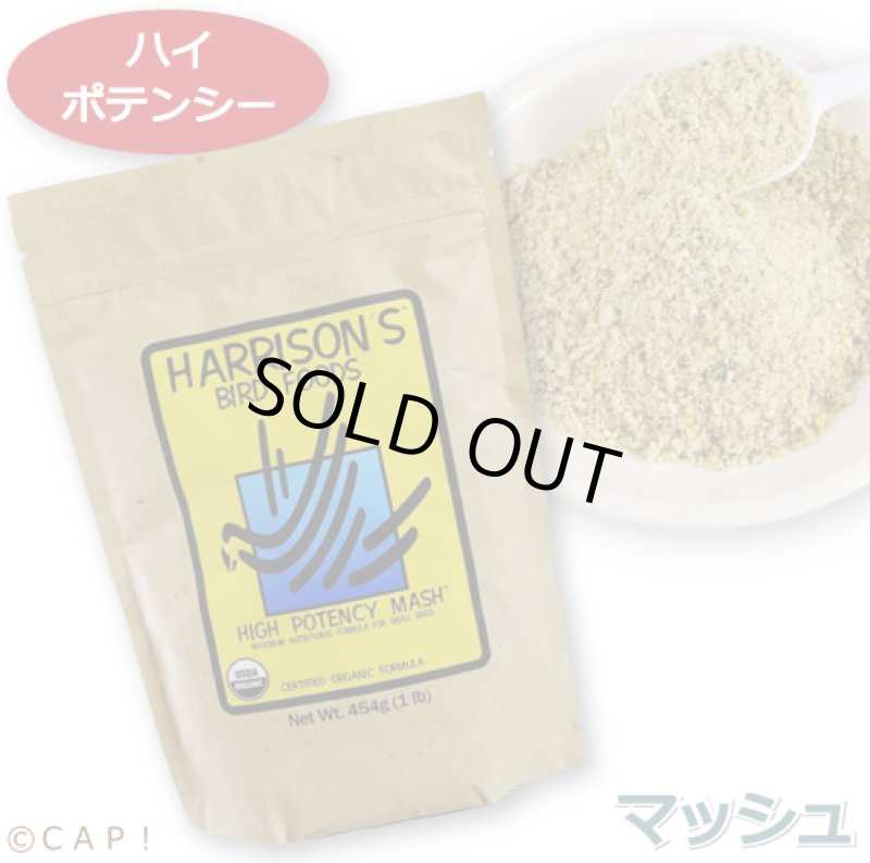 画像1: CAP! 鳥の餌 賞味期限2026/2/28 ハリソン ハイポテンシー マッシュ 1#（454g）★ (1)