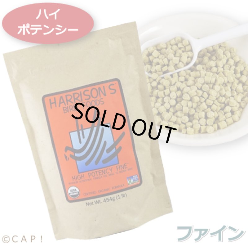画像1: CAP! 鳥の餌 賞味期限 2027/2/28　ハリソン ハイポテンシー ファイン 1#（454g）★ (1)