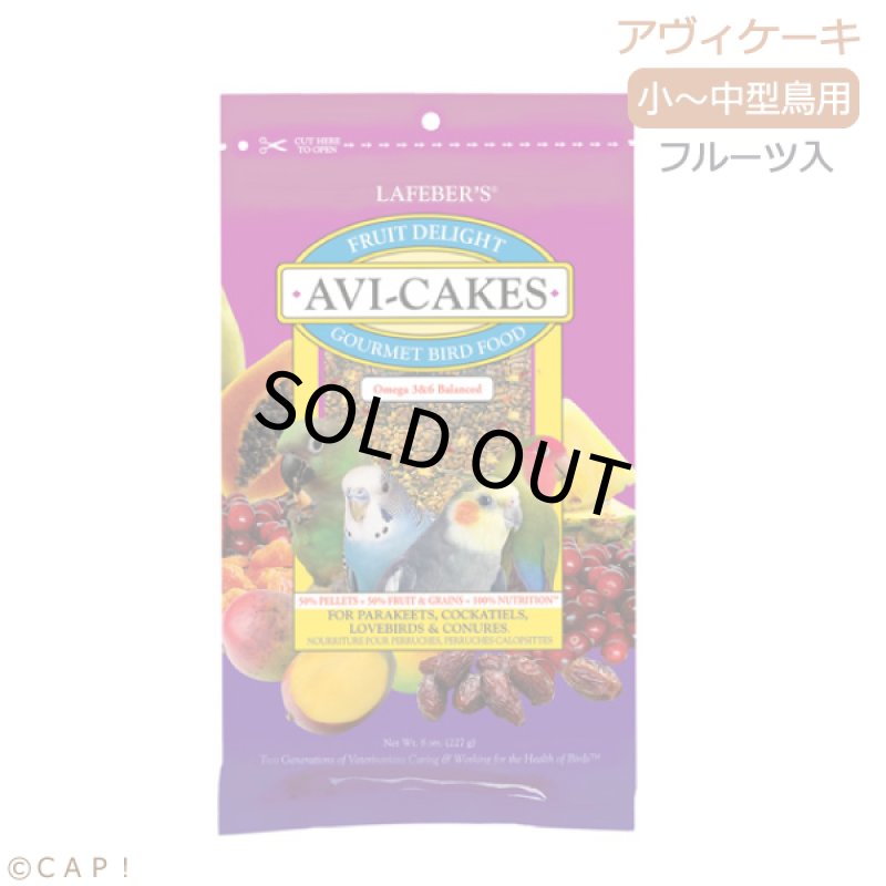 画像1: CAP! 鳥の餌 賞味期限2026/11/29 ラフィーバー フルーツディライト アヴィケーキ スモールバード 8oz(227g) (1)