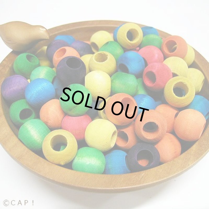 画像2: 【Parts】5/8” Wood Bead 1個 SB★ (2)