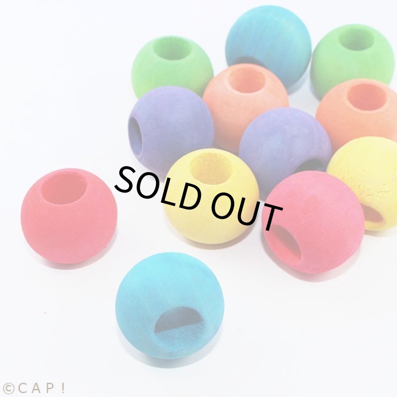 画像2: 【Parts】7/8" Wood Bead(22mm) 1個 SB★ (2)