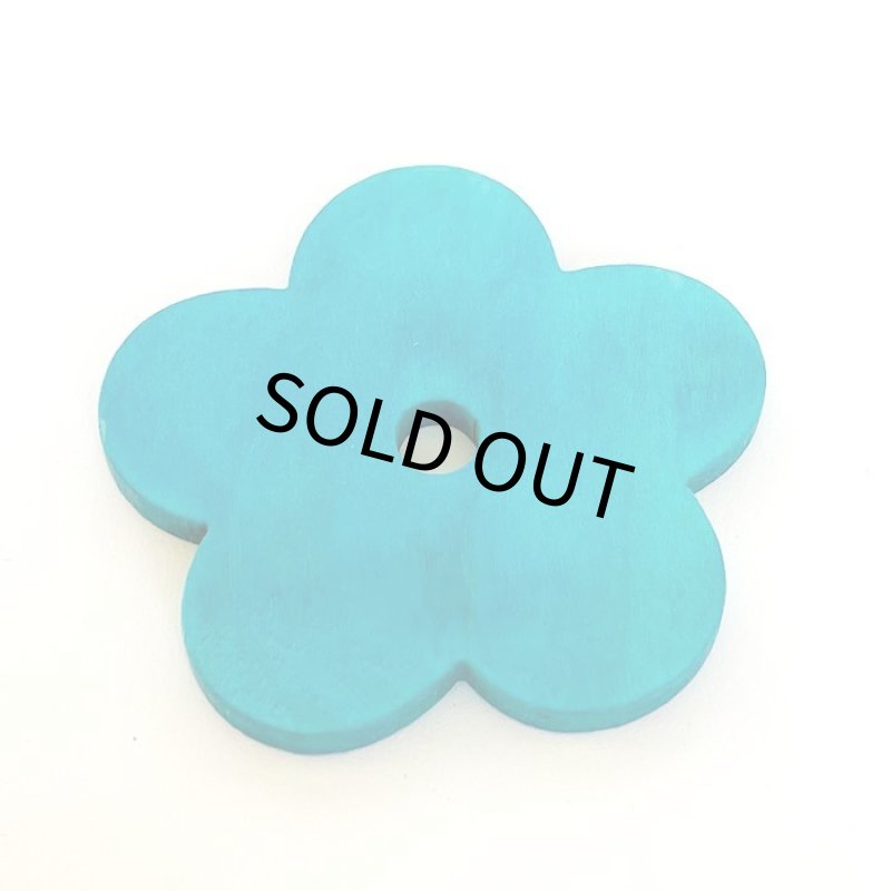 画像6: 【Parts】43x4mm Wood Flower 1個 SB★ (6)