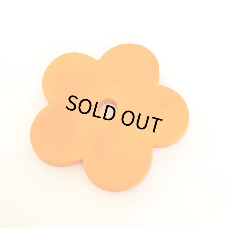 画像4: 【Parts】43x4mm Wood Flower 1個 SB★ (4)