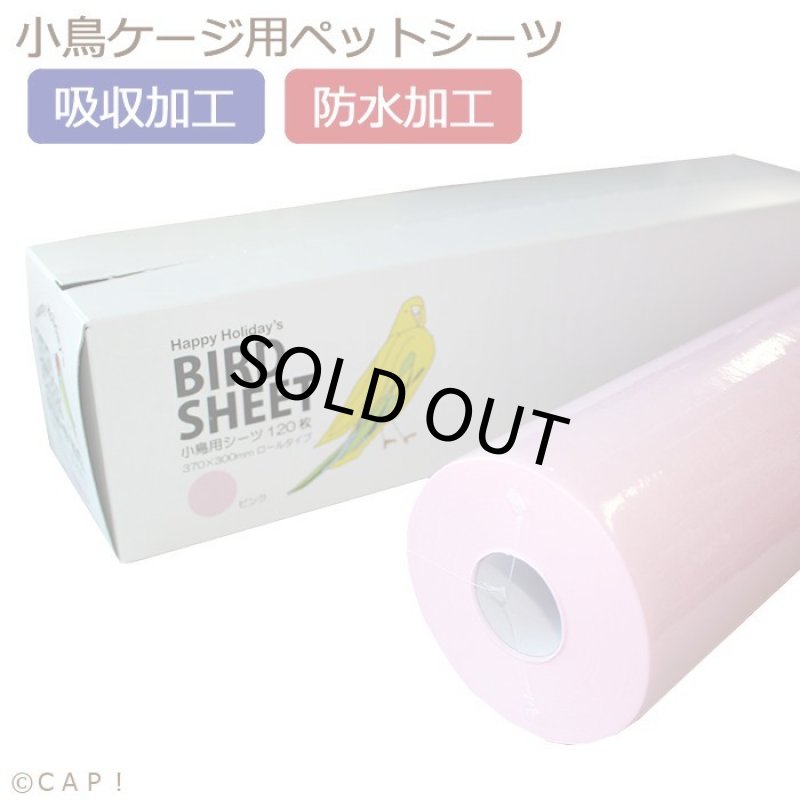 画像1: 【ハッピーホリディ】小鳥用シーツ　120枚　ピンク (1)
