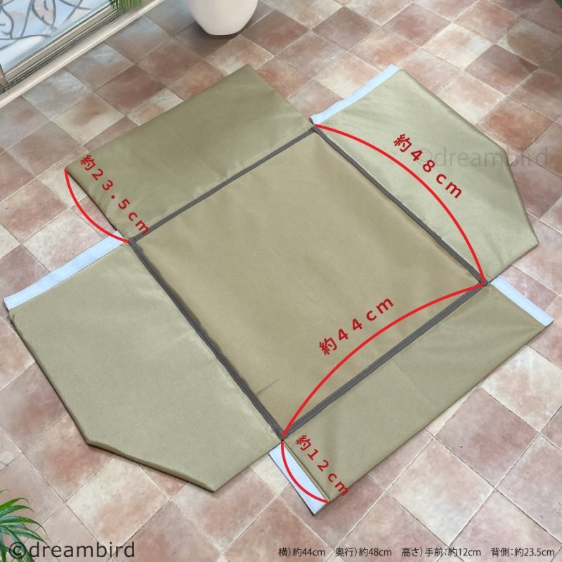 画像4: 鳥かご・小動物ケージ用 【Bacca】飛散軽減トイレカバー ※同梱不可※※受注後お取り寄せ※ (4)