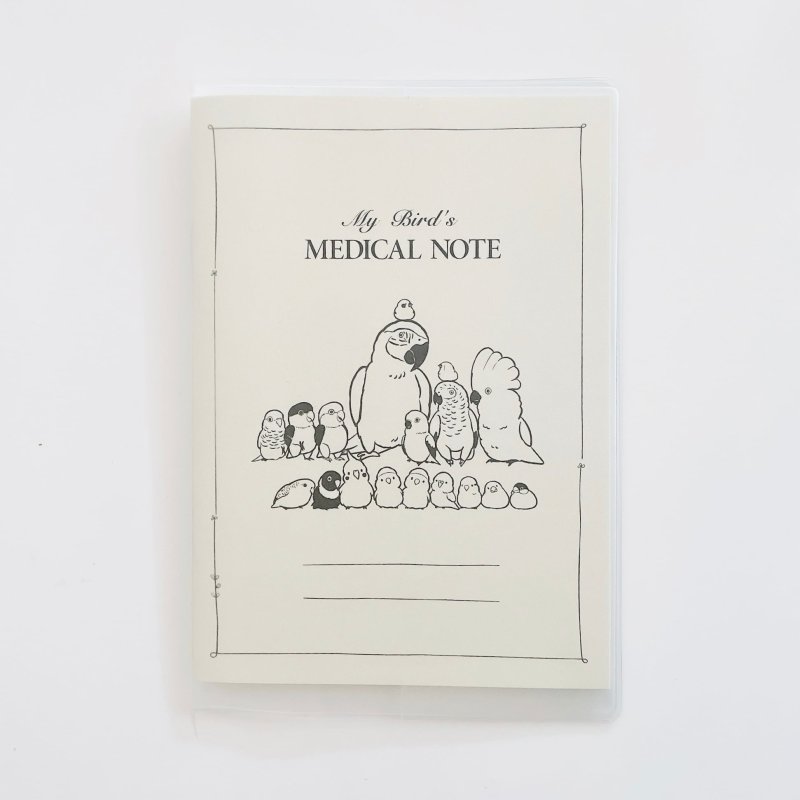 画像2: CAP! 鳥雑貨 aoamo】MEDICAL NOTE （カバーあり）★ (2)