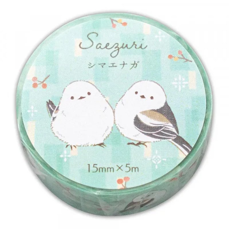 画像2: CAP! 小鳥雑貨【NB】マスキングテープ　シマエナガと一緒 (2)
