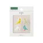 画像2: CAP! 小鳥雑貨【MIDORI】ミニチュアマグネット 4個入 トリ柄B (43423-006) (2)