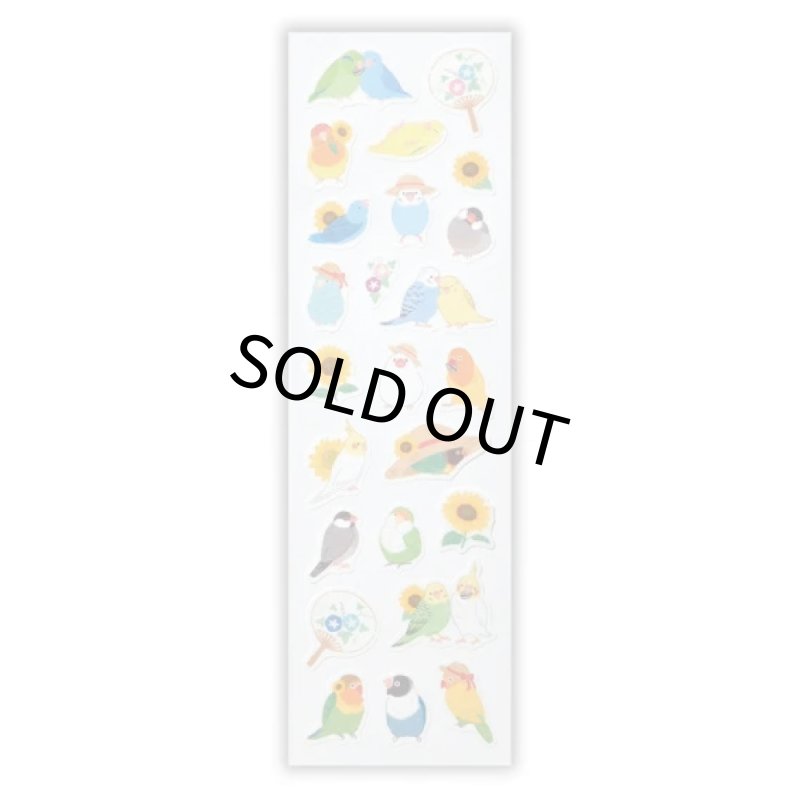 画像2: CAP! 小鳥雑貨【NB】シール　さえずり　夏に遊ぶ (2)