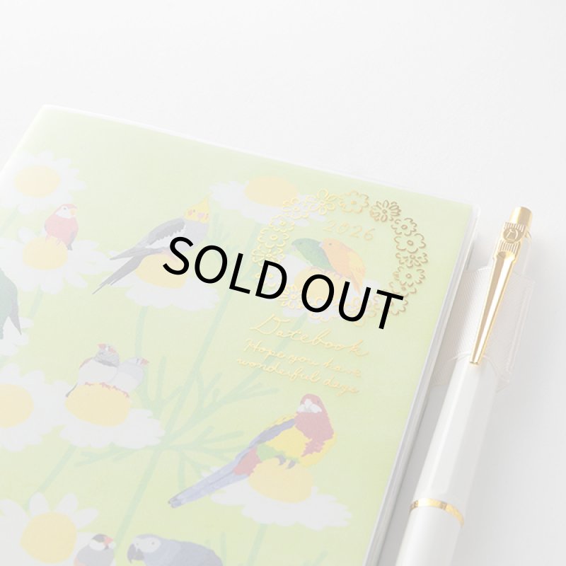 画像3: 【MIDORI】ポケットダイアリー A6 マンスリーブロック＆見開き2週間 トリ柄 手帳 2026年版22369006 【A6】【月間＋2週間】  (3)