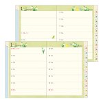 画像5: 【MIDORI】ポケットダイアリー A6 マンスリーブロック＆見開き2週間 トリ柄 手帳 2026年版22369006 【A6】【月間＋2週間】  (5)