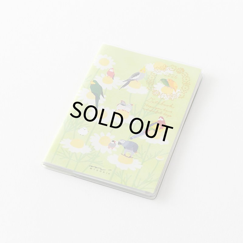 画像2: 【MIDORI】【ポケットダイアリー】B7 マンスリーブロック トリ柄 手帳 2026年版 22359006 【ミニ】【月間】  (2)