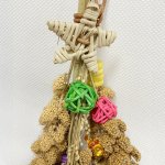 画像2: 【CAP!オリジナル】クリスマス バードスワッグ 小鳥が食べられる有機栽培粟穂と無農薬雑穀のブーケ (2)