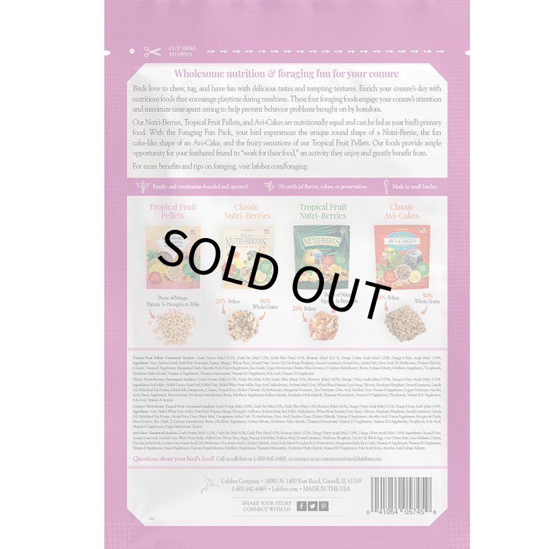 画像5: CAP! 鳥の餌 賞味期限2026/10/10【コニュア】ラフィーバー フォレイジングファンパック コニュア (5)