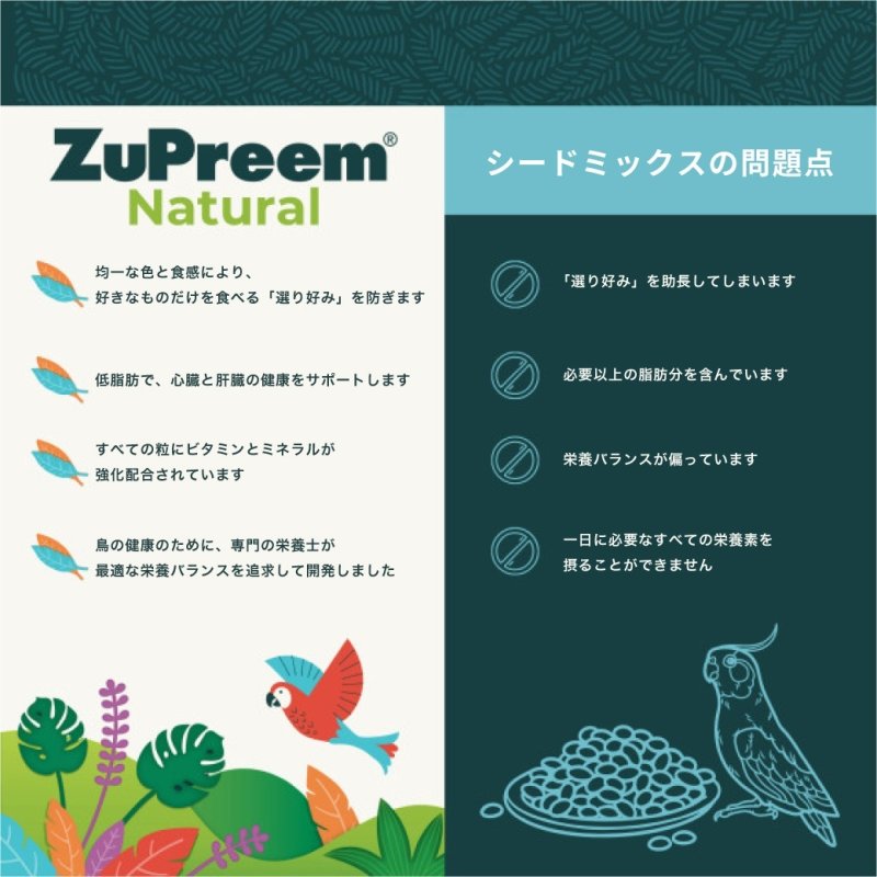 画像4: CAP! 鳥の餌 賞味期限2027/11/9ズプリーム トゥルーハーベスト L ラージパロット (48oz/3lb/1.3kg) (4)