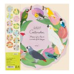 画像2: 【壁掛カレンダー】 ダイカット トリ柄 2027年版 31418006 (2)